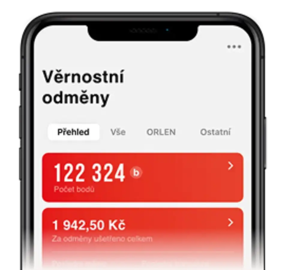 Ukázka aplikace Orlen