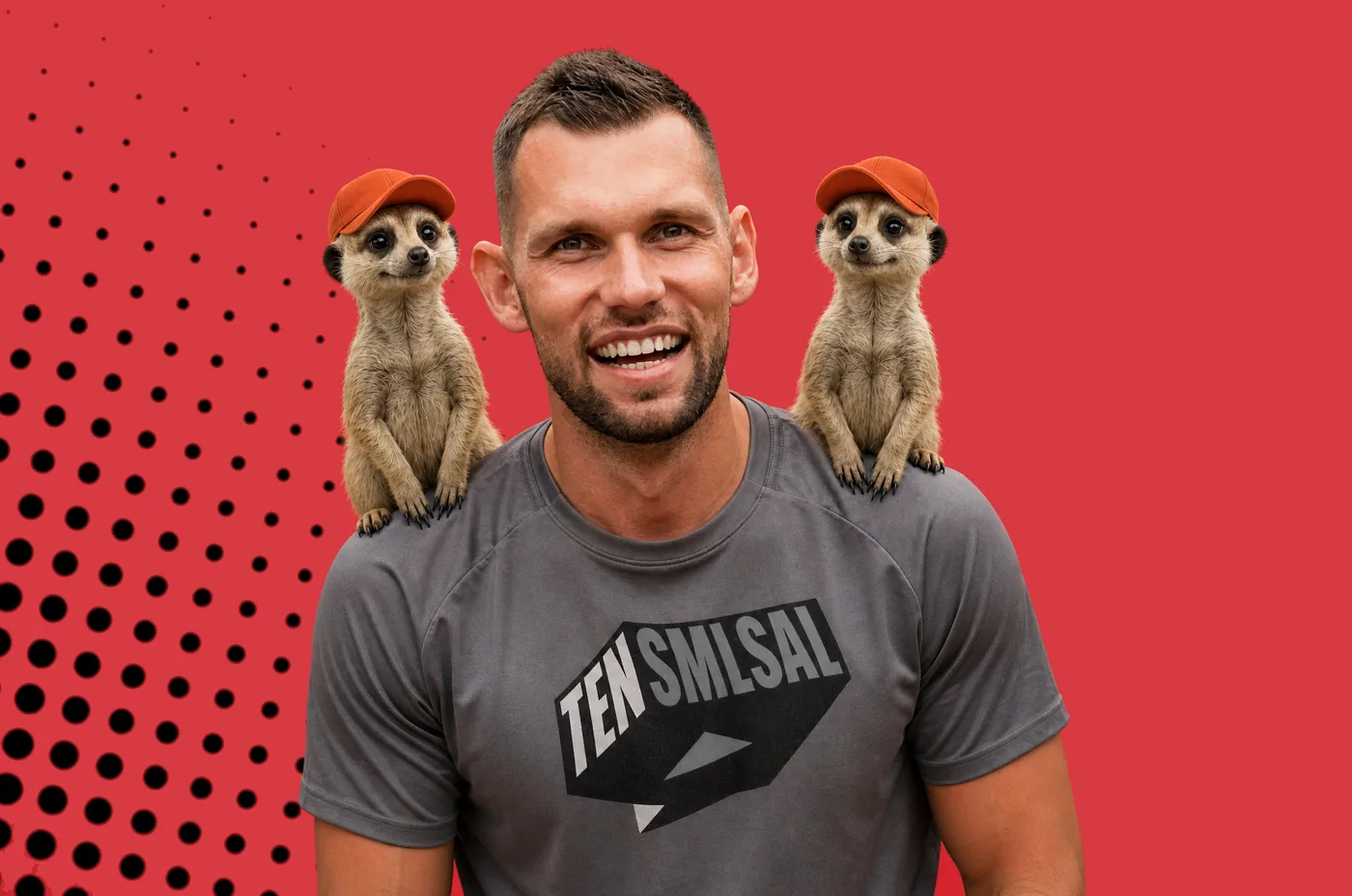 Tomáš Smlsal se dvěma surikatami